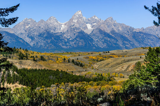 Tetons from Gros Ventre Road