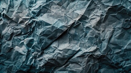 Macro photography highlighting the raw beauty and complexity of crumpled paper texture.