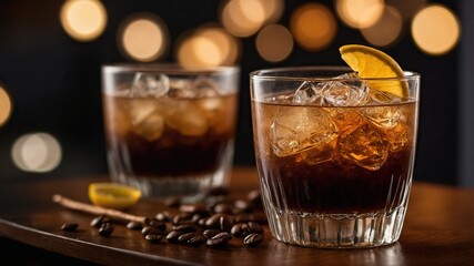 Irish Coffee Cocktail made by a professional bartender.