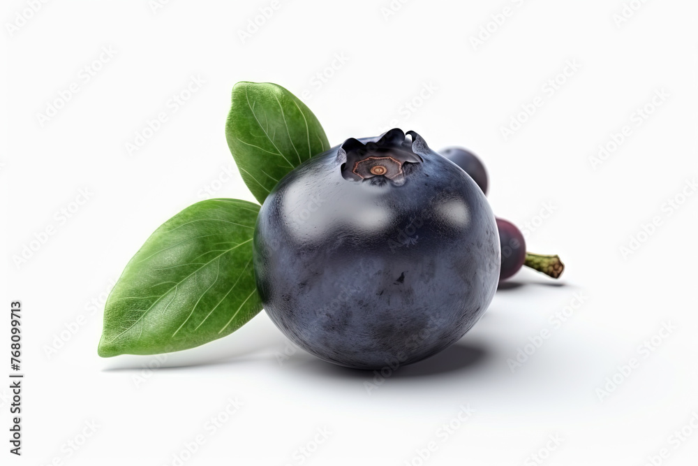 Wall mural Blueberry on background. Juicy blue berry, fresh and sweet.