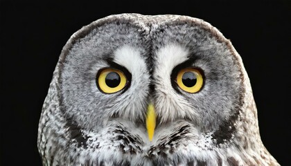 Eyes of a Great Grey Owl or Lapland Owl