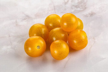 Ripe tasty yellow cherry tomato