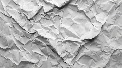 Obraz premium A pristine sheet of paper crumpled into a mesmerizing texture, capturing every wrinkle and crease.