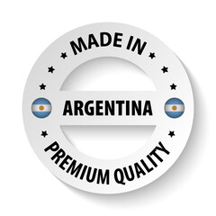 Made in Argentina graphic and label.