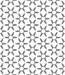 Black and white seamless abstract pattern. Background and backdrop. Grayscale ornamental design.