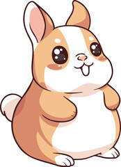 cute chubby bunny rabbit adorable