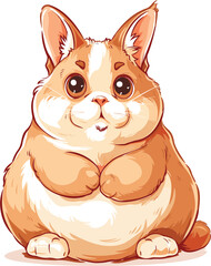 cute chubby bunny rabbit adorable