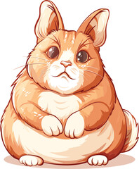 cute chubby bunny rabbit adorable