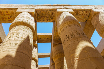 Ancient ruins of Karnak temple in Egypt - 768108366