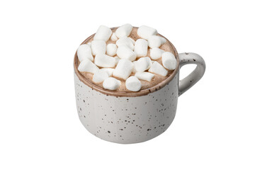 coffee with marshmallows, cut out