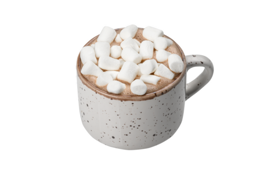 coffee with marshmallows, cut out