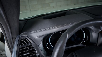 Black dashboard