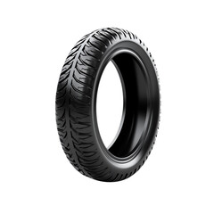 Obraz premium Black Tire isolated on transparent background