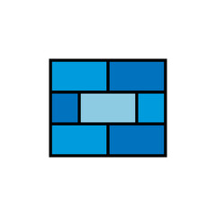 Brick wall vector icon. Firewall cyber security icon. - 768112788