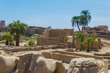Ancient ruins of Karnak temple in Egypt - 768113143