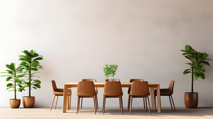 minimalist dining room, minimalist architecture, minimalist home decor - obrazy, fototapety, plakaty