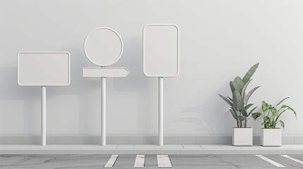 Traffic signs mockup.
