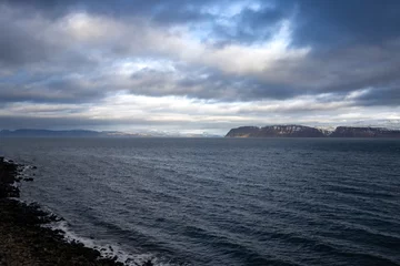 Crédence de cuisine en verre imprimé Atlantic Ocean Road Atlantic ocean and coast of Iceland