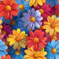 Colorful Flowers Arranged on Table