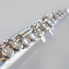 Fototapeta premium Side flute on a white background