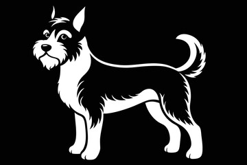 vector design of a discus dog