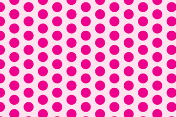 simple abstract seamlees hotpink color polka dot pattern art on lite pink color background, perfect for background, wallpaper