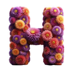 Isolated 3D Letter on a Clear PNG Canvas, Generative AI
