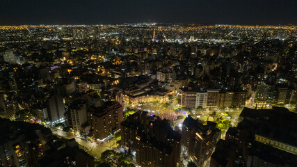 Obraz premium view of a city en la marcha de la memoria 2024