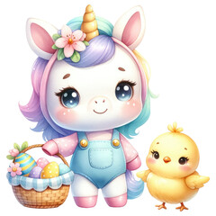 Obraz premium Easter Unicorn