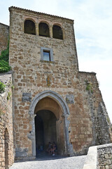 Fototapeta na wymiar Civita di Bagnoregio, panorama della città medievale - Viterbo, Tuscia Lazio