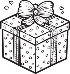 Gift Box Icon. Giving Gift for Birthday and Celebration Vector Design on White Background