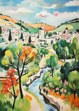 Painting of Italy, Landscape of Italy