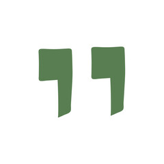 Hand drawn quotes icon