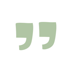 Hand drawn quotes icon
