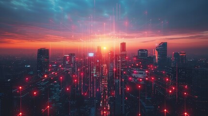 Fototapeta premium Beyond the Screen: Wireless Signs and the Social Media Frontier