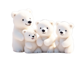 Bear Cartoon day cardCute Polar Family Mother`s greeting Background Vector Baby Isolated Heart Illustration Love Snow Happy Cute Wildlife Mother's Hug