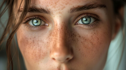 close up portrait of a woman	
