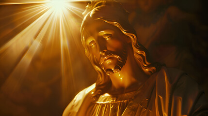 Jesus is alive. Jesus ascension to heavenly glory. Sacred heart of jesus