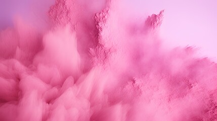 Pink powder explosion abstract background - obrazy, fototapety, plakaty