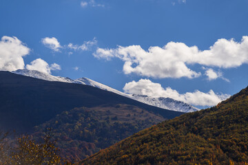 Beautiful mountain forest in autumn colors, Armenia	
