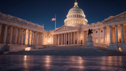 The Capitol in Washington - obrazy, fototapety, plakaty