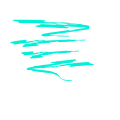 Turquoise Green Brush Stroke