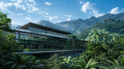 Architectural Fusion: Harmonious Integration with Nature