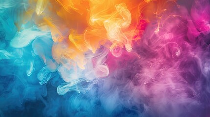 chamful multicolor abstact background, abstract colorful background with smoke