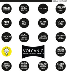 Fototapeta premium Special ink sticker for screen print material.