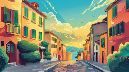 Fototapeta premium street country italy landscape tropical sea city grand canal