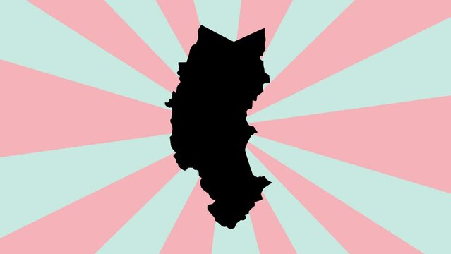 map of Puno in peru with rotating background