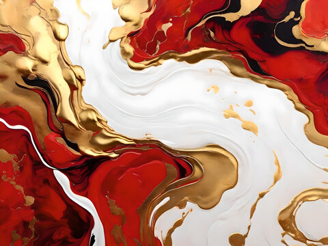 Default Gold Abstract Red Marble Background Art Paint Pattern