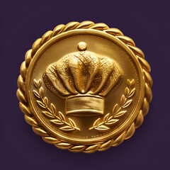 Golden chef hat badge