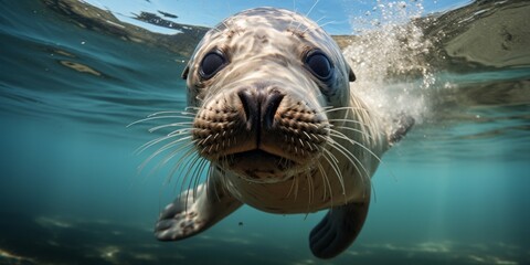Aquatic Curiosity: Seal Gazing Underwater